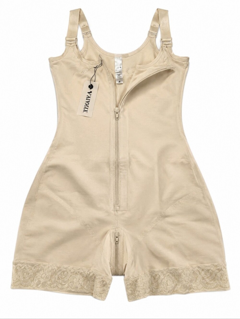 Yianna Women's Beige Full-Body Shapewear Suit - Picture 2 of 3